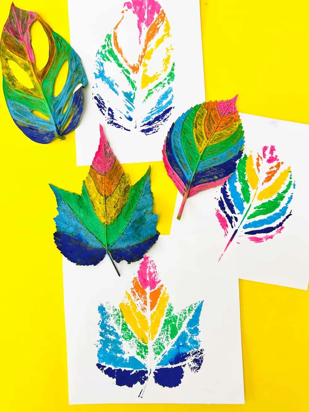 Painted Leaf Art 