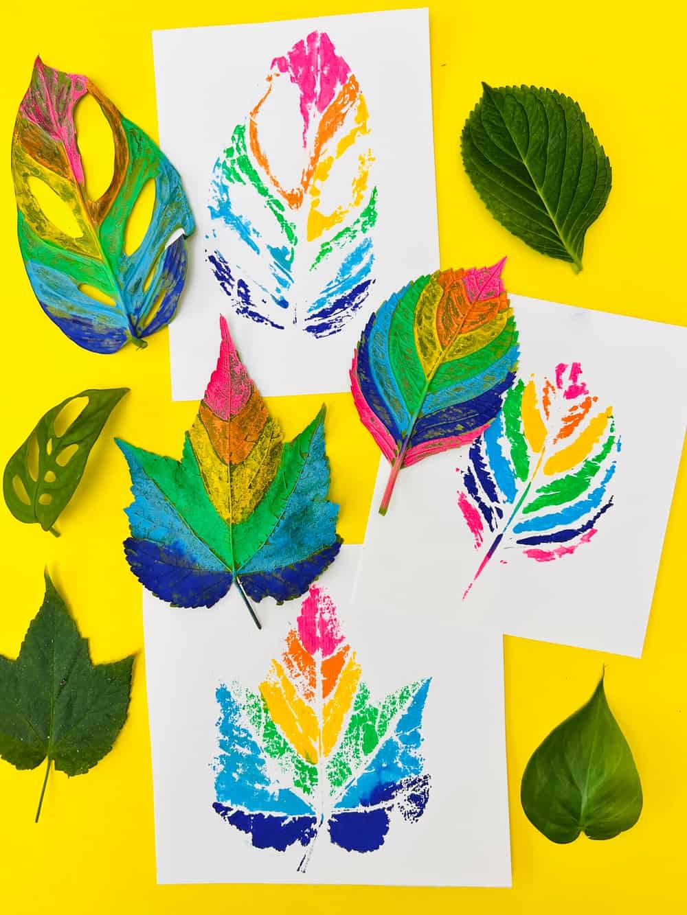 Painted Leaf Art 