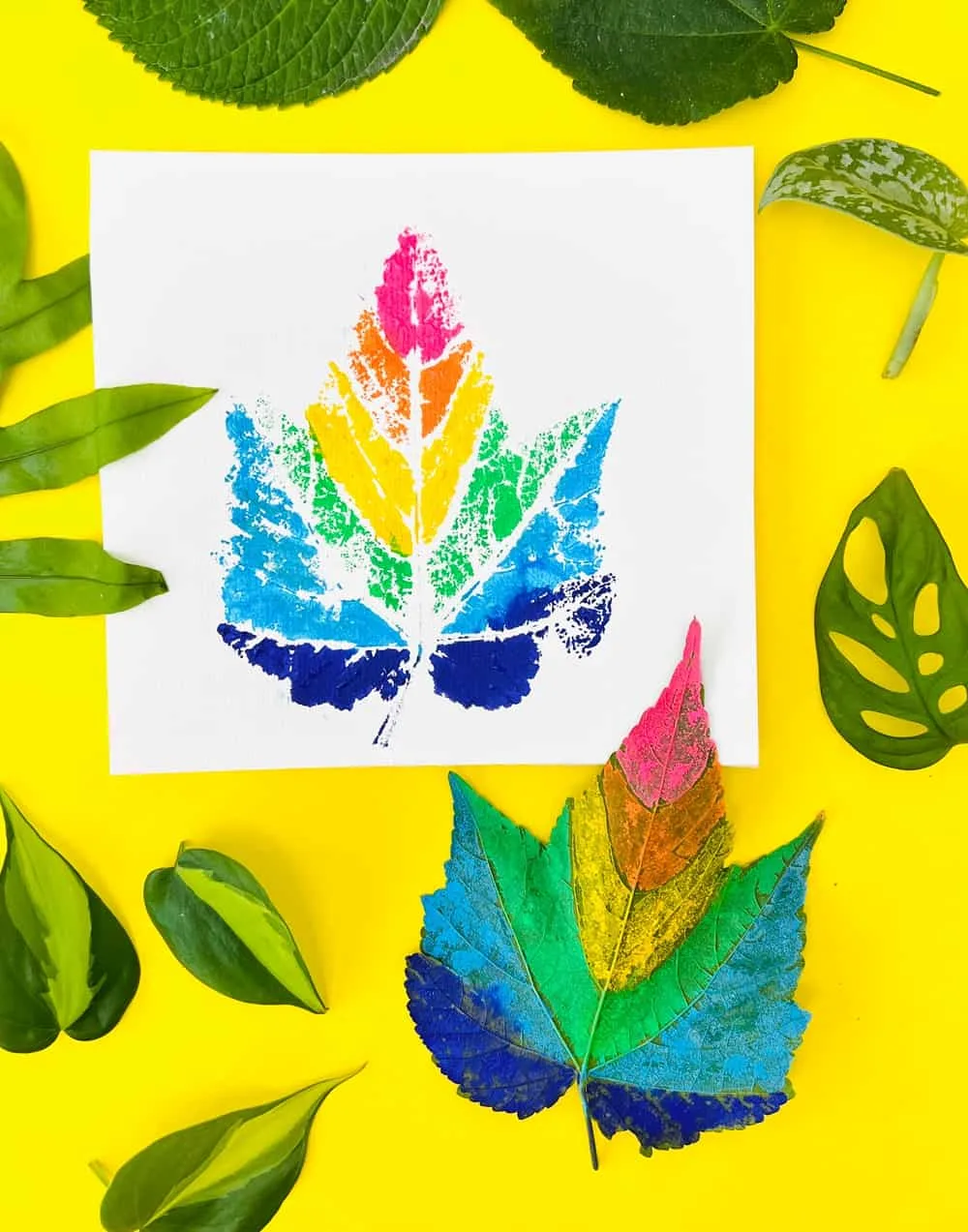 Painted Leaf Art 