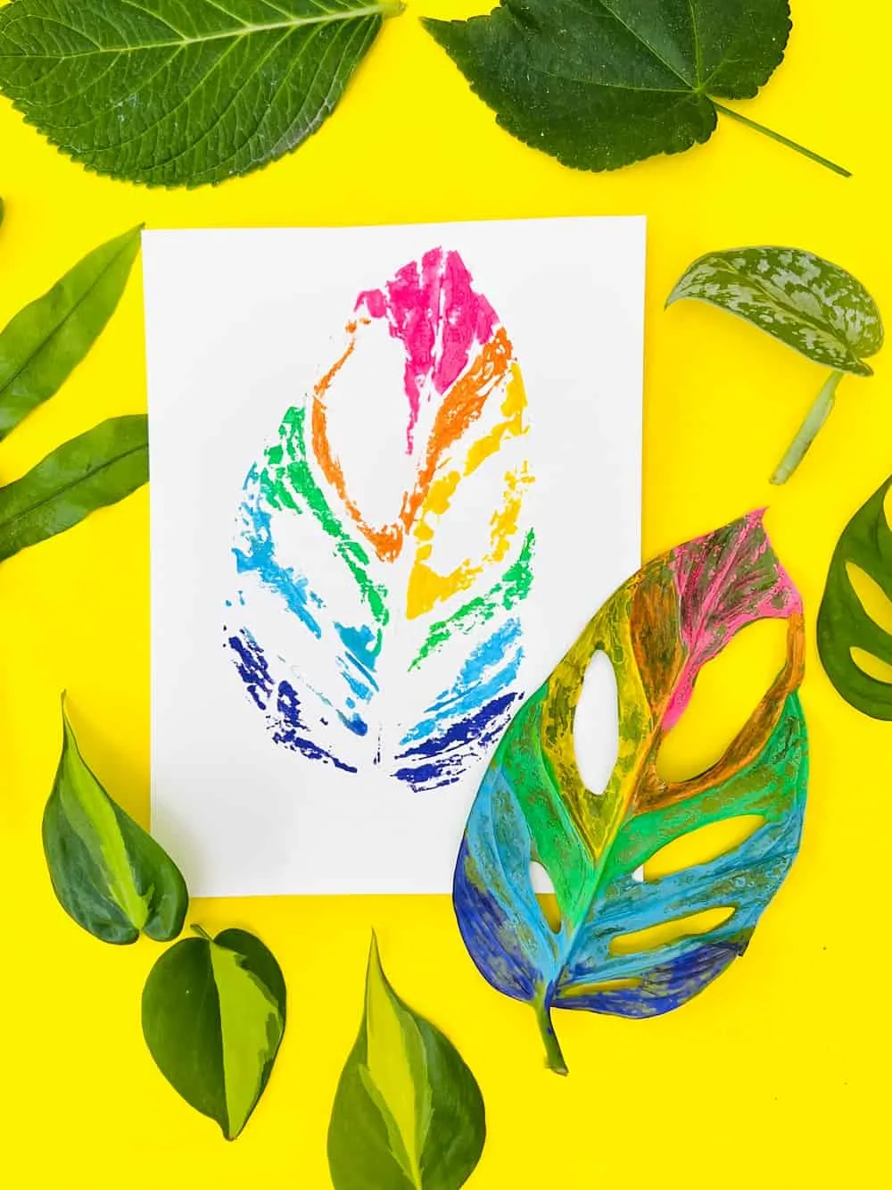 Painted Leaf Art 