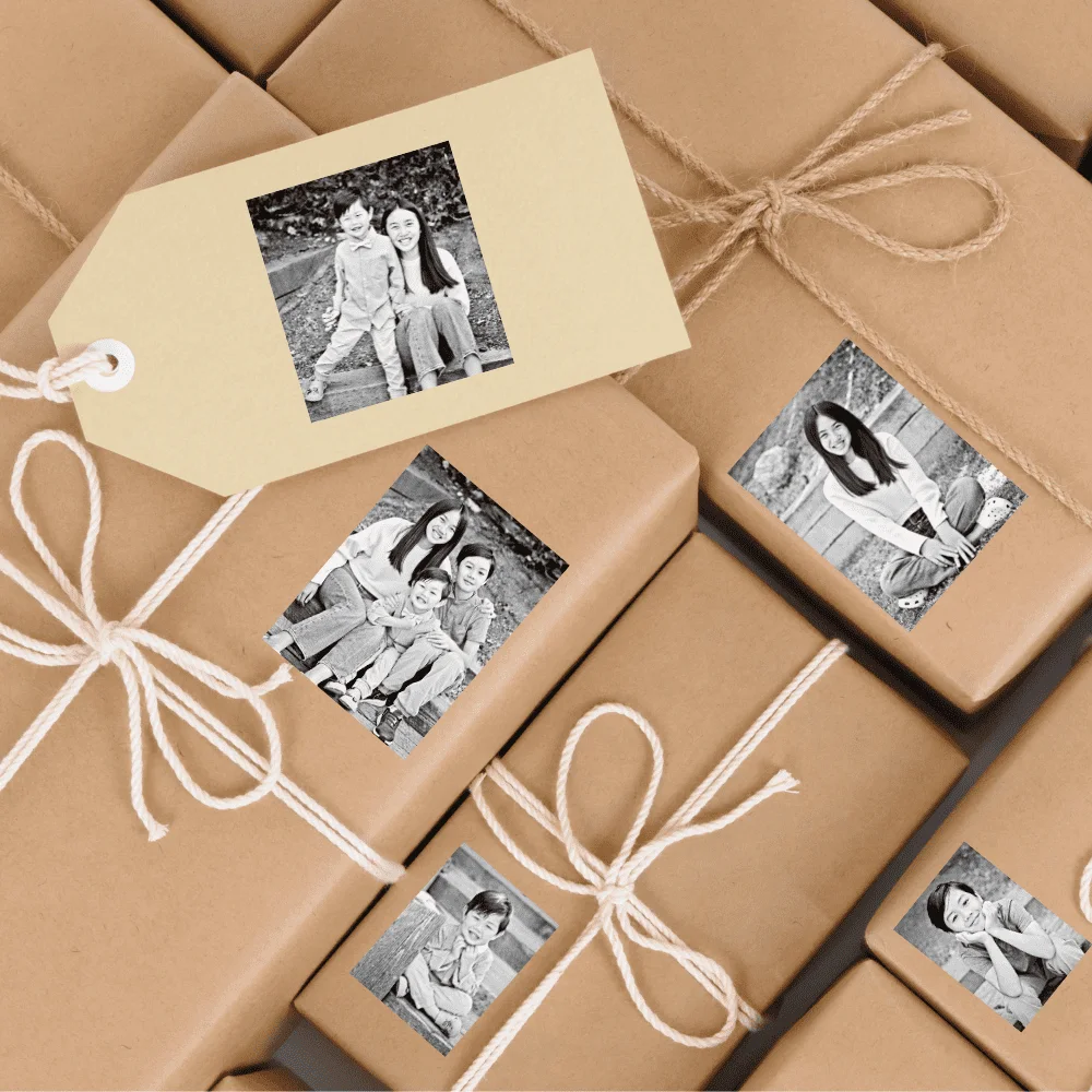 Photo Gift Wrapping Idea