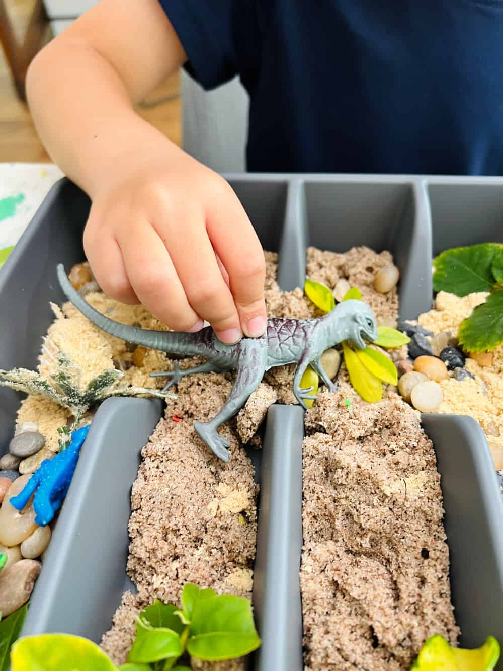 Utensil Tray Sensory Play Hack