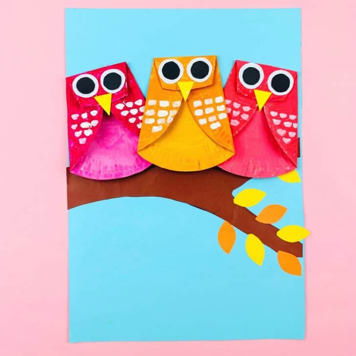 Paper Plate Owl Craft – Idiom Studio