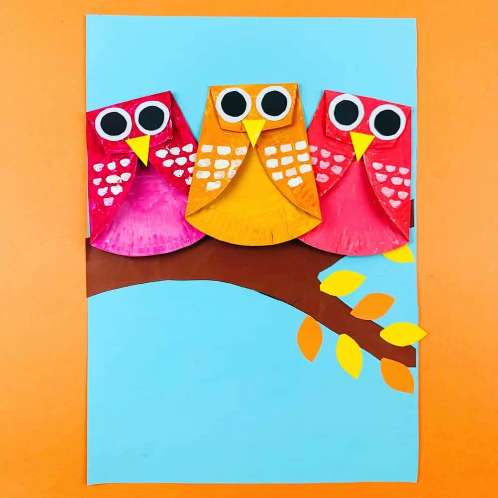 Paper Plate Owl Craft