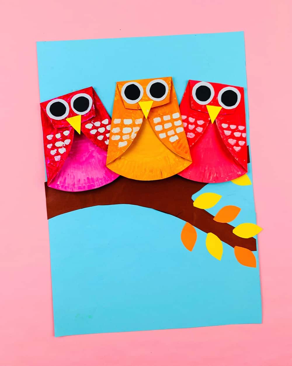 Paper Plate Owl Craft