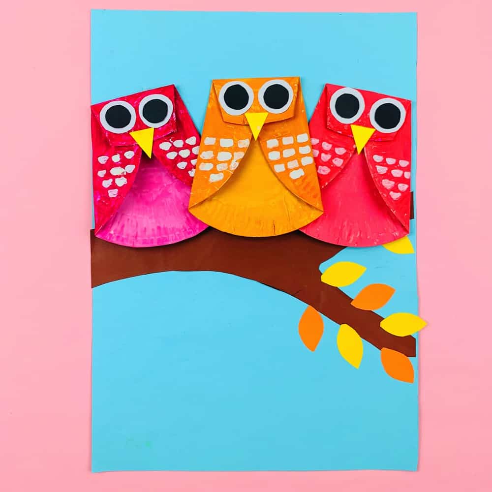 Paper Plate Owl Craft