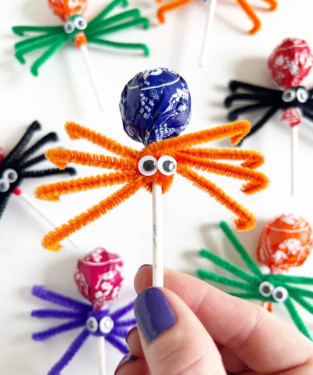 spider lollipops 