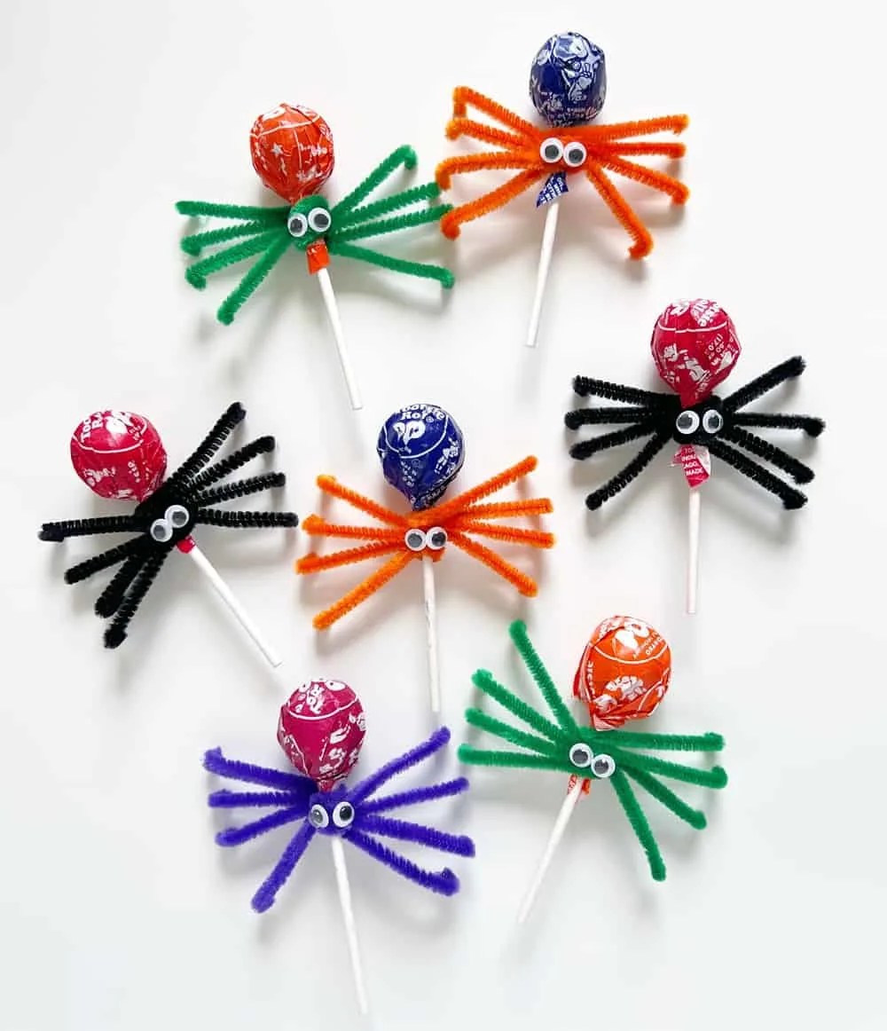 spider lollipops