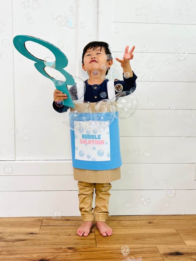 DIY Bubble Costume Kids Halloween Costume