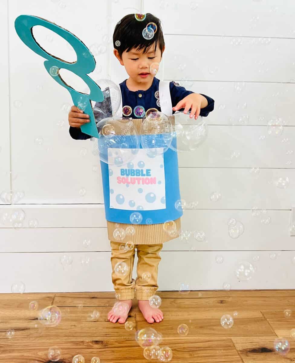 DIY Bubble Costume Kids Halloween Costume
