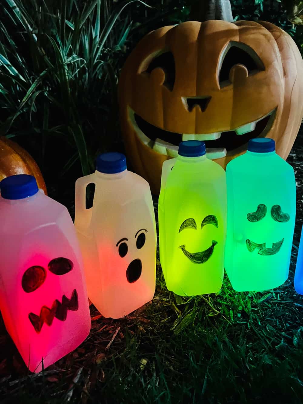  Milk Jug Jack-O-Lanterns