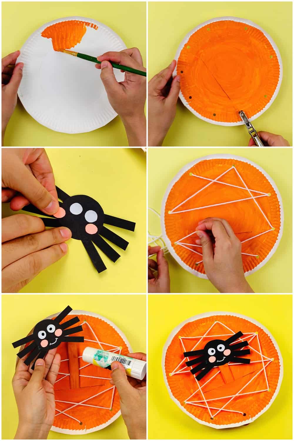 Paper Plate Spider Craft