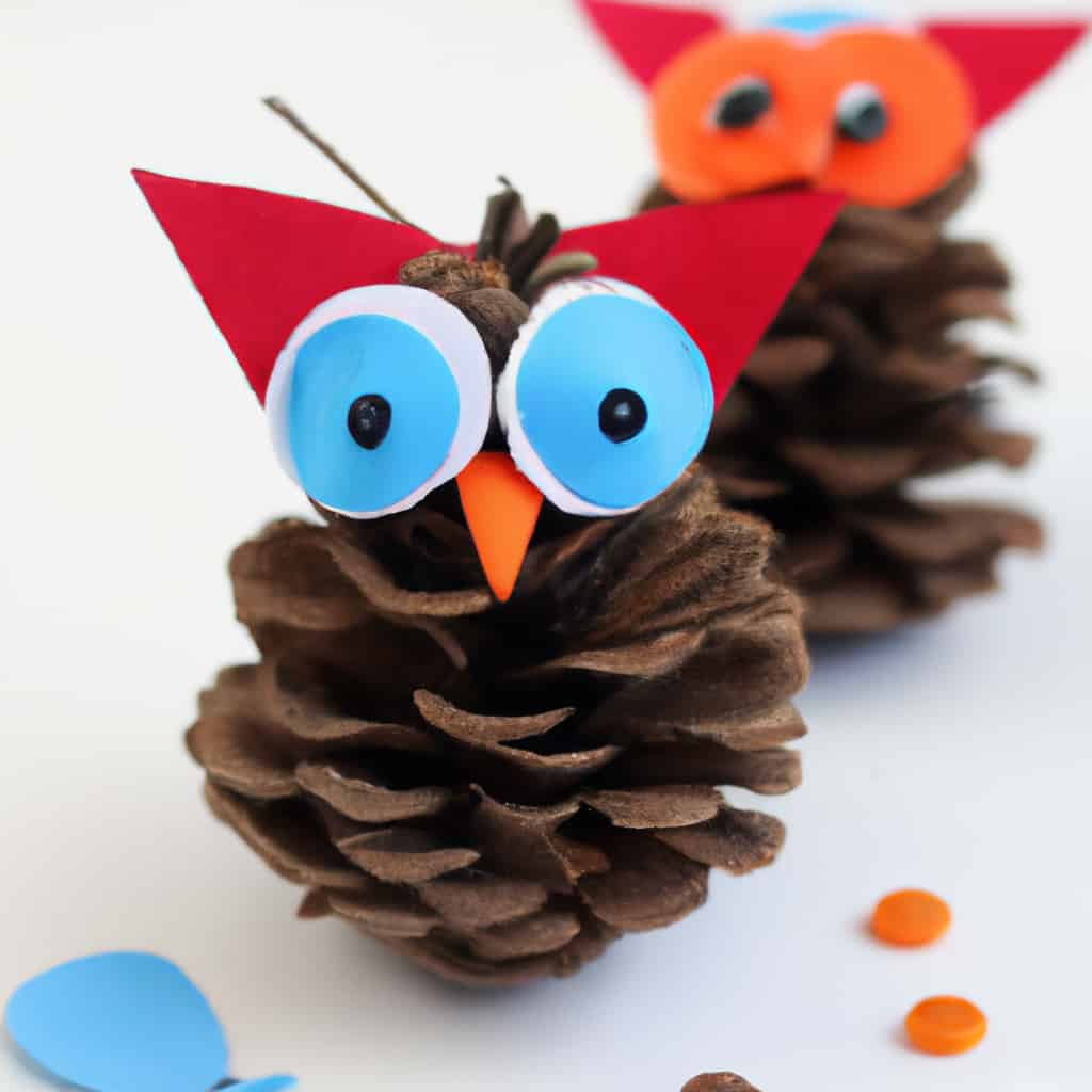 pine cone owl craft