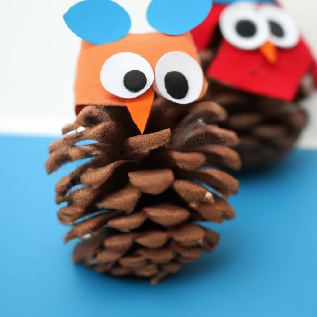 pine cone owl craft