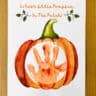 pumpkin handprint art