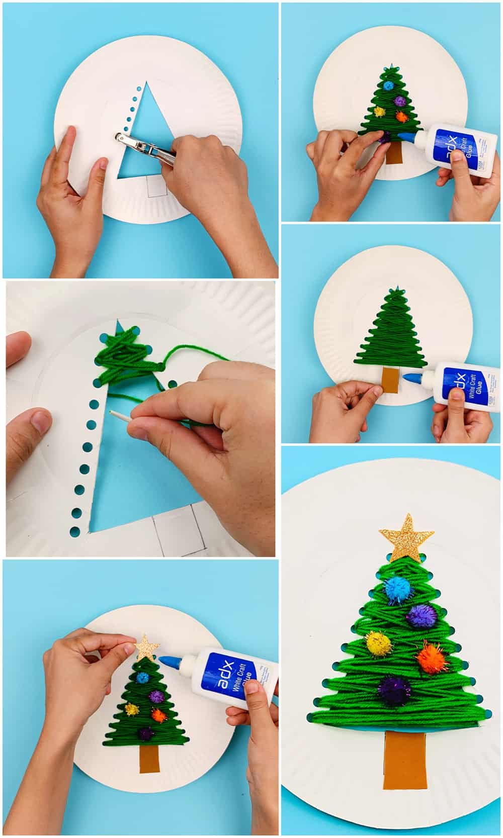 Christmas Tree Paper Plate Craft