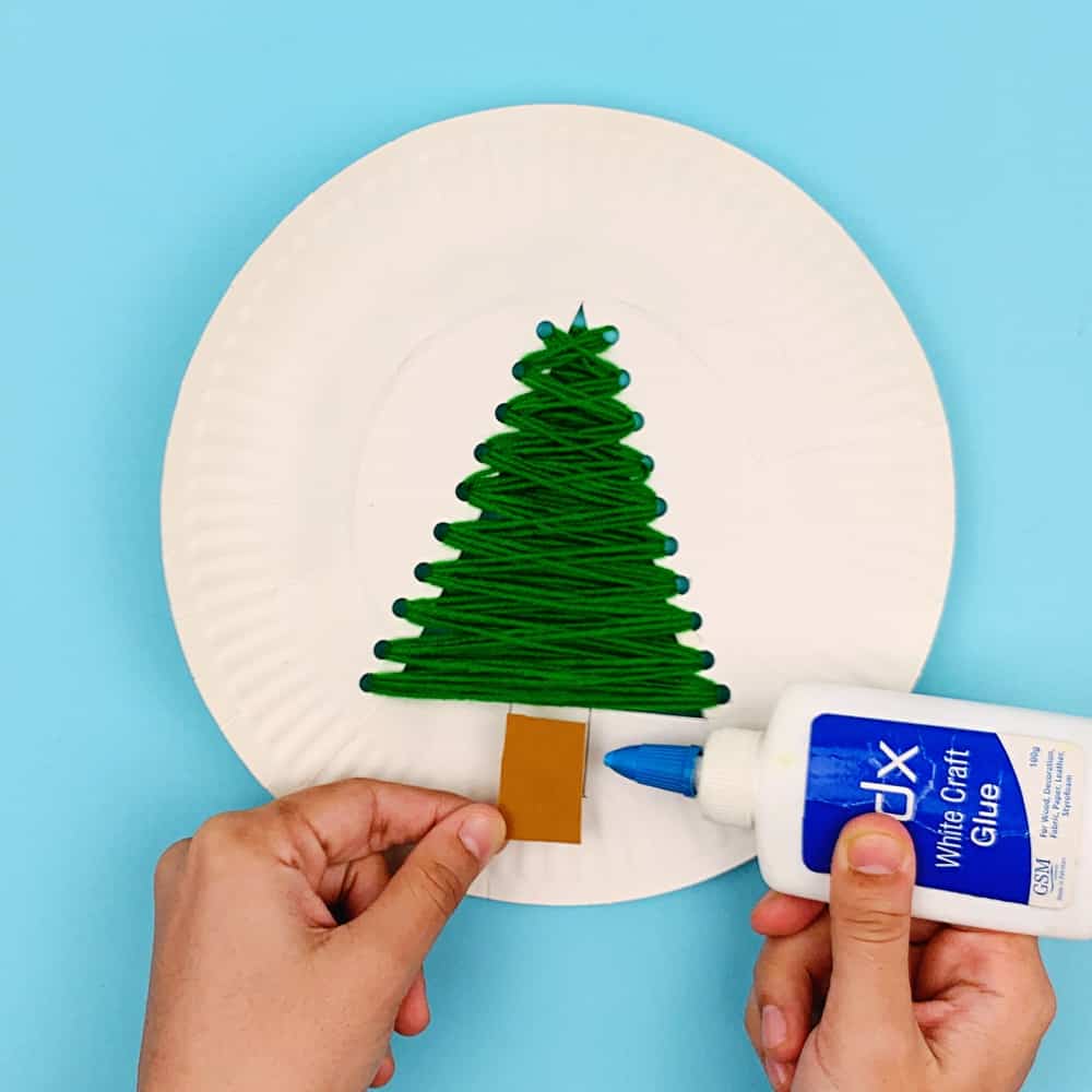 Christmas Tree Paper Plate Craft