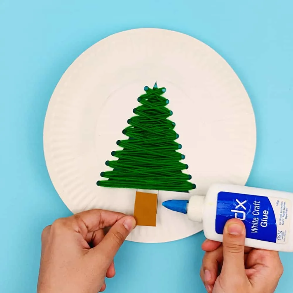 Christmas Tree Paper Plate Craft