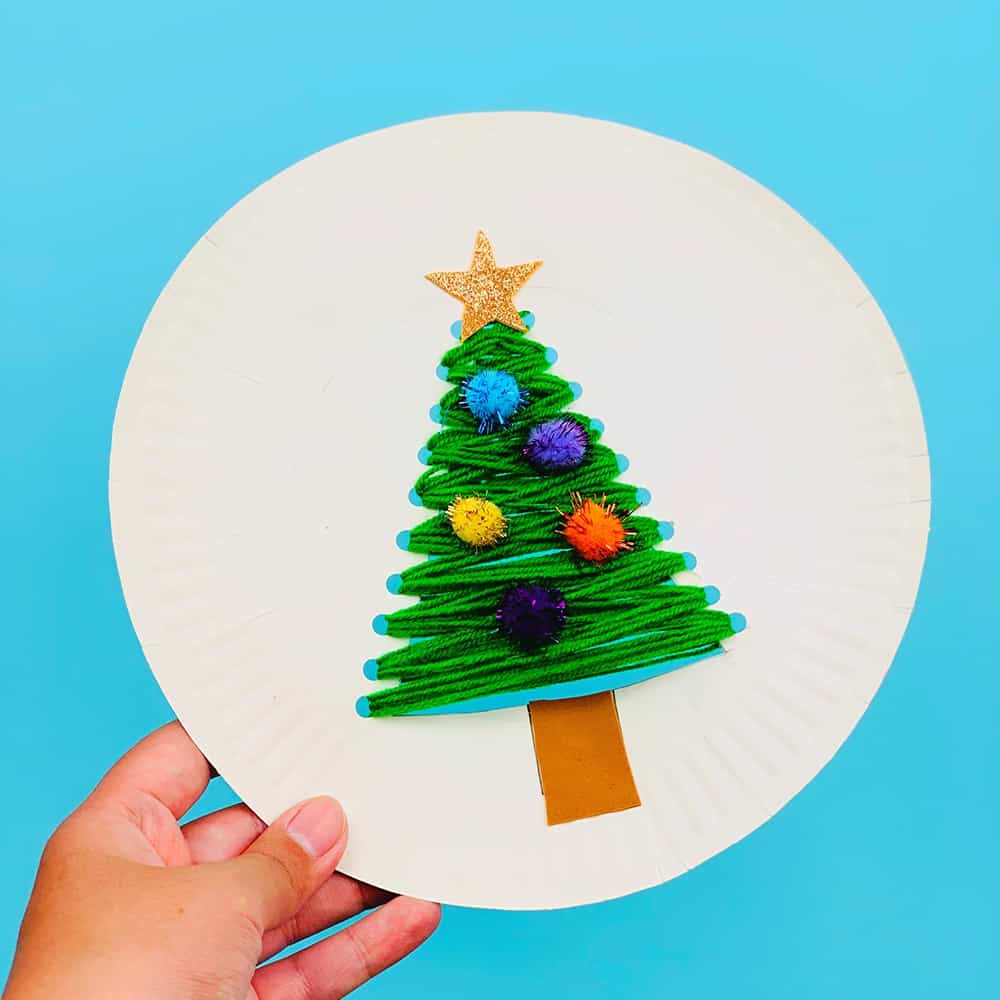 Christmas Tree Paper Plate Craft