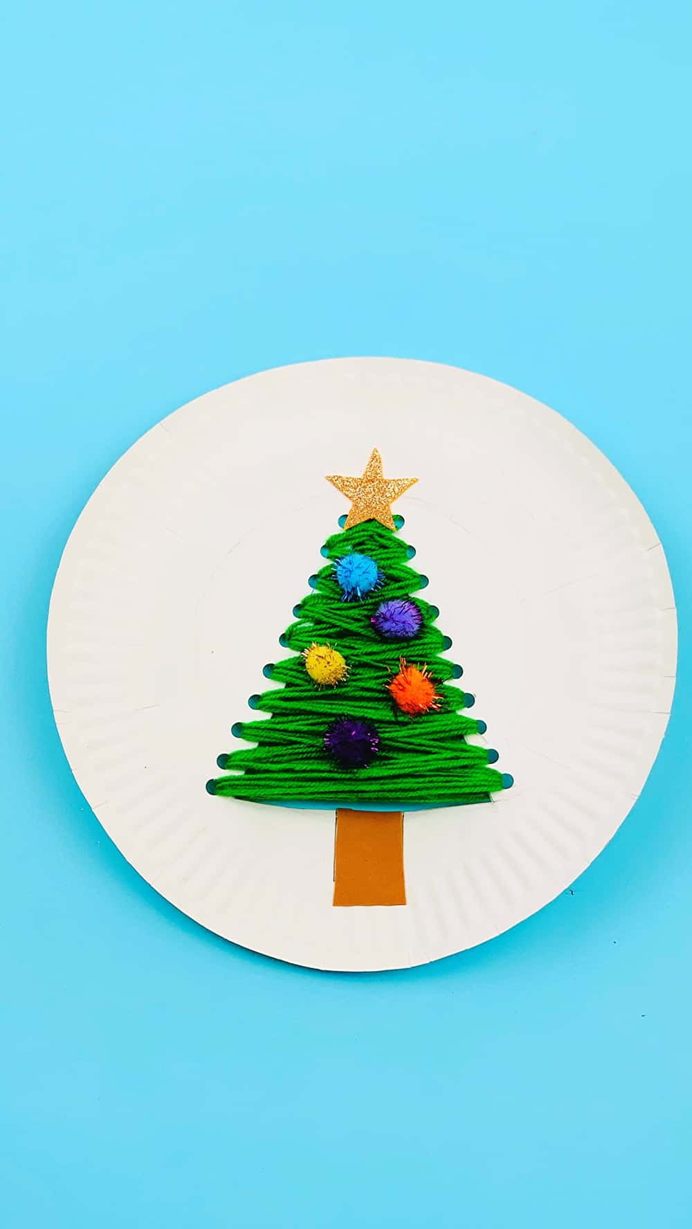Christmas Tree Paper Plate Craft