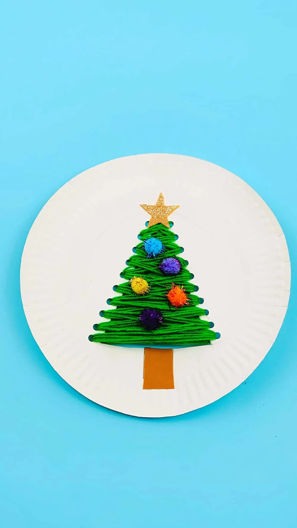 Christmas Tree Paper Plate Craft