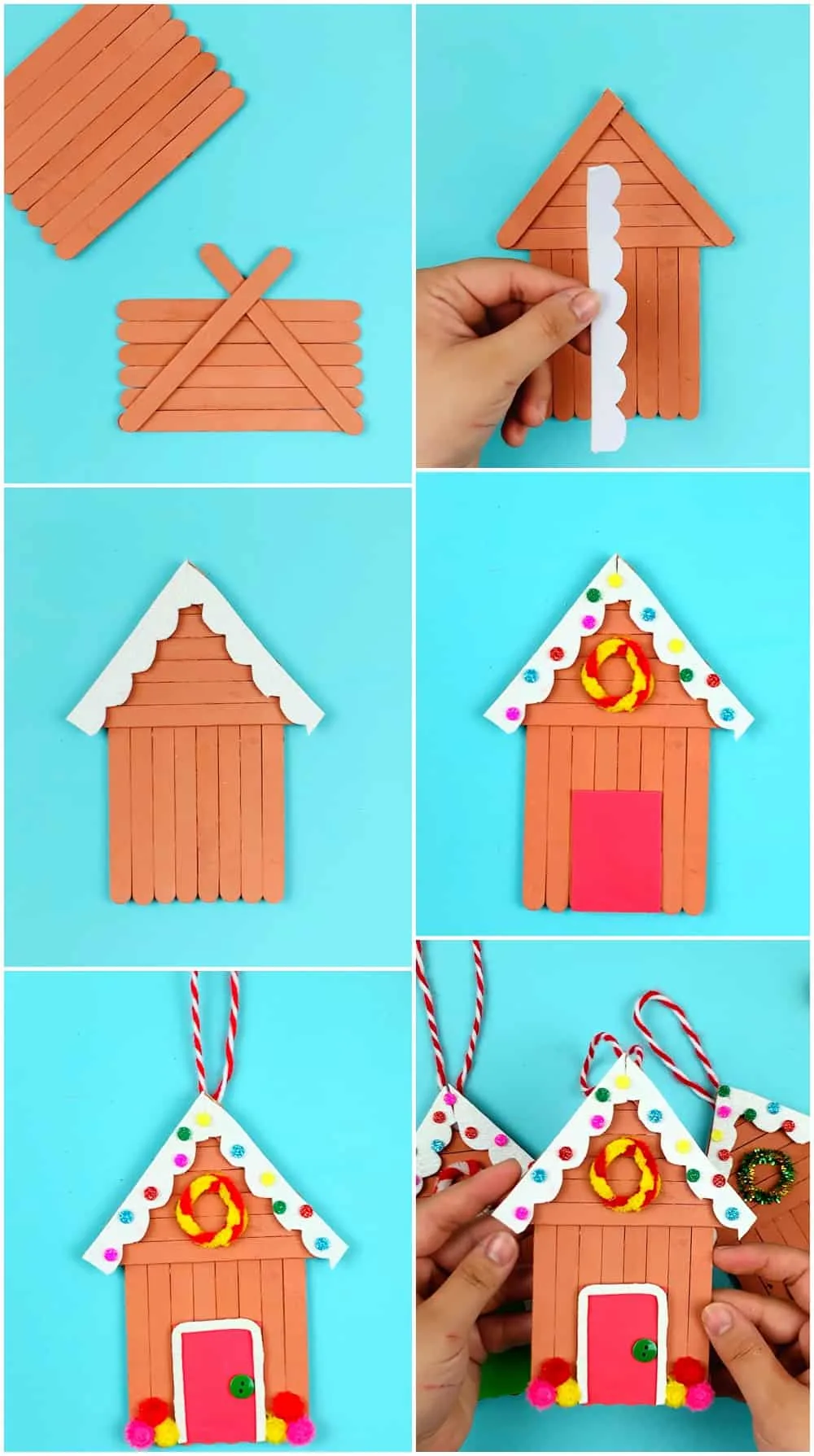 How to make ice cream stick mini house - DIY! popsicle stick house 