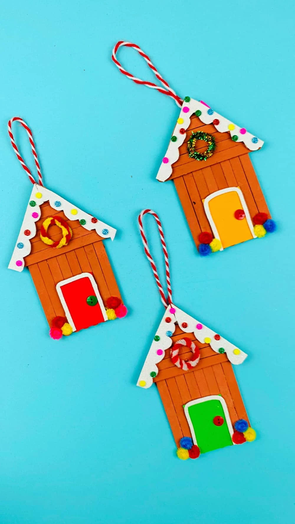 Gingerbread House Popsicle Stick Craft