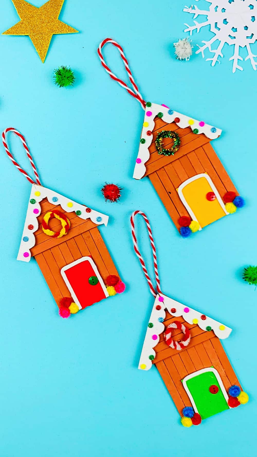 gingerbread popsicle stick craft