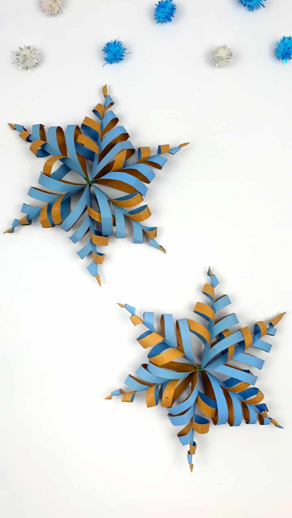 Paper Roll Snowflake Craft 