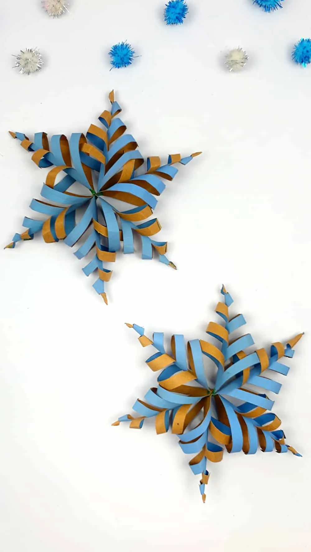 Paper Roll Snowflake Craft 