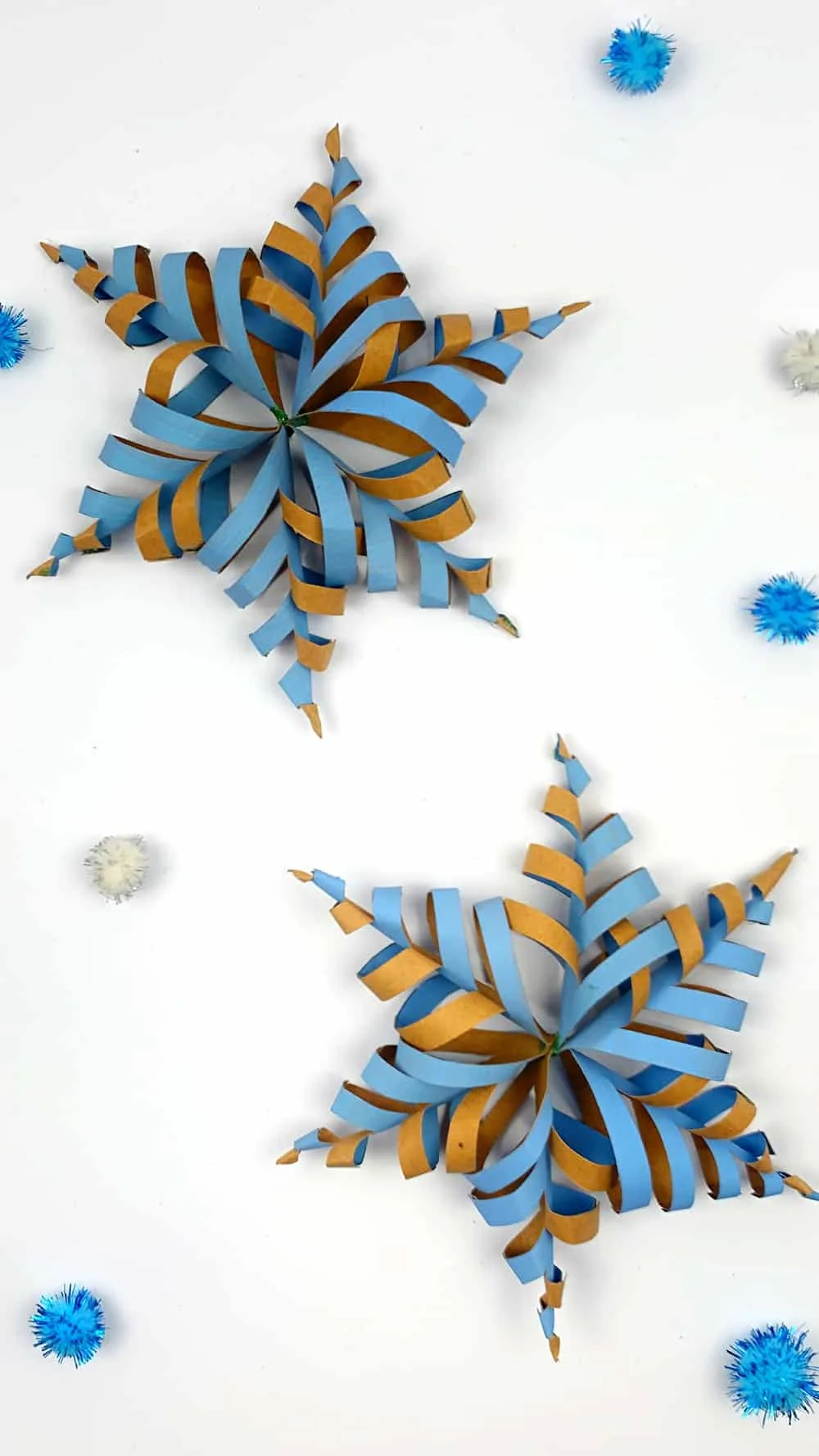 Paper Roll Snowflake Craft 