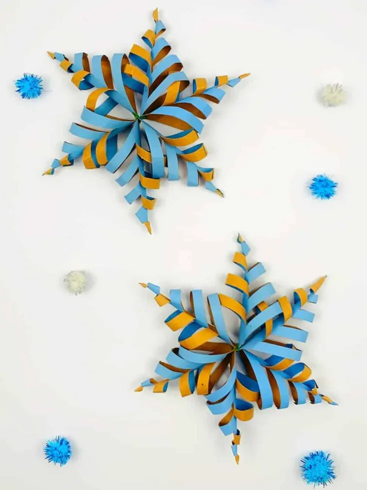 paper roll snowflake