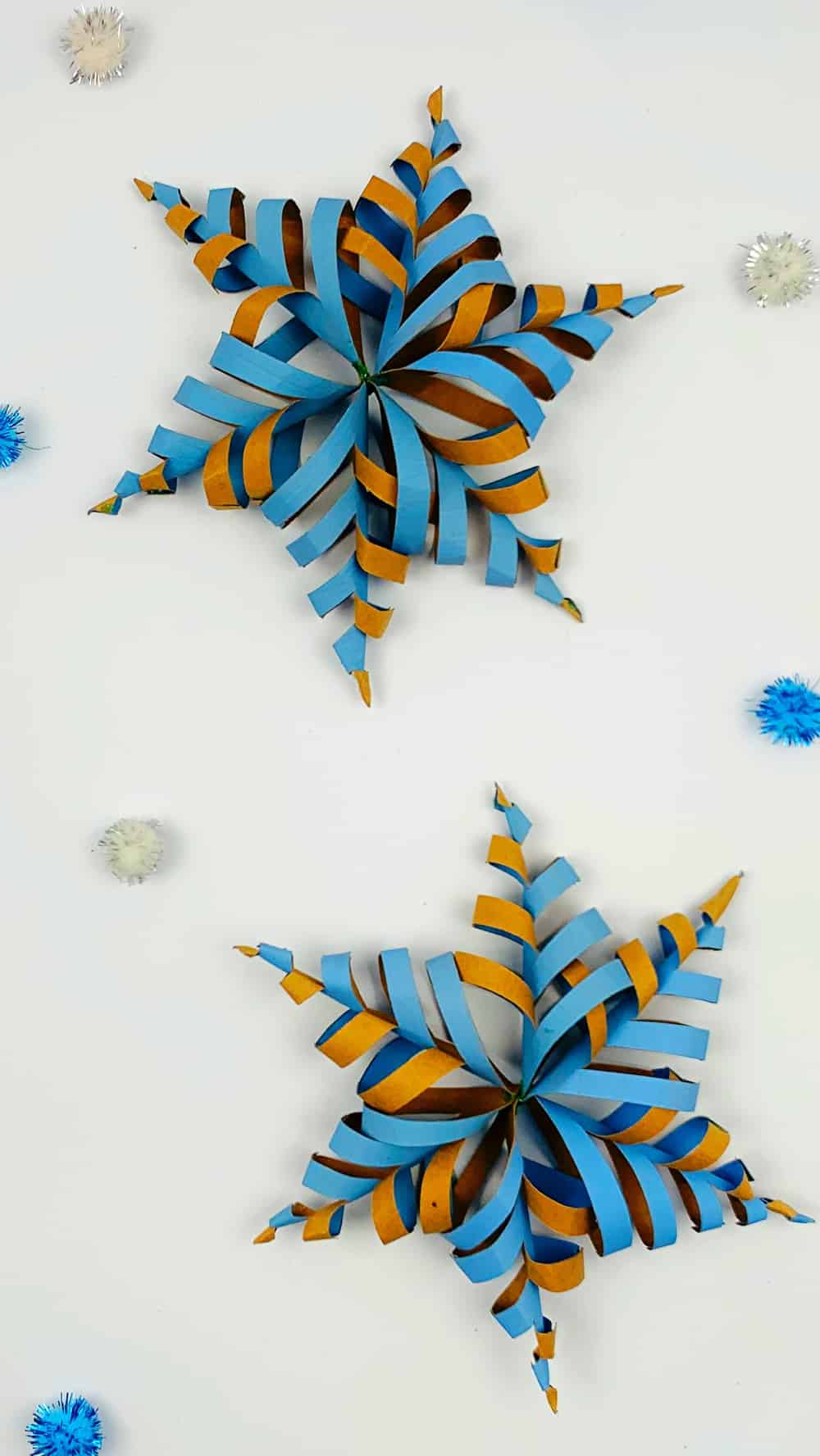 Paper Roll Snowflake Craft 