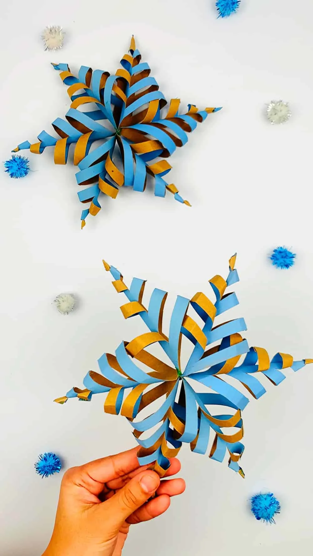 Paper Roll Snowflake Craft 