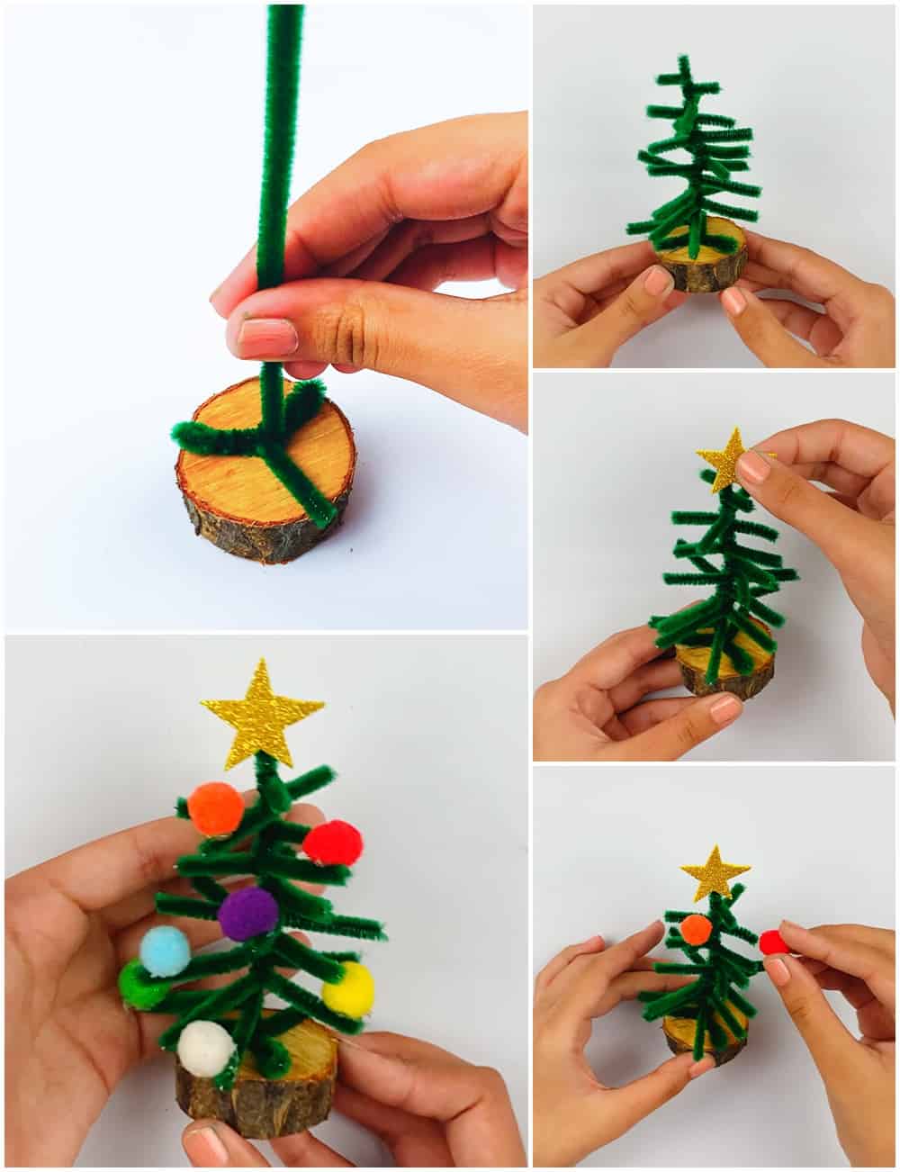 Pipe Cleaner Christmas Trees