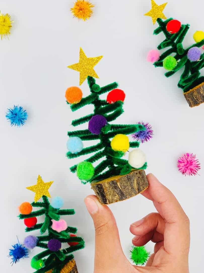 Deck the Halls with Pipe Cleaner Christmas Trees