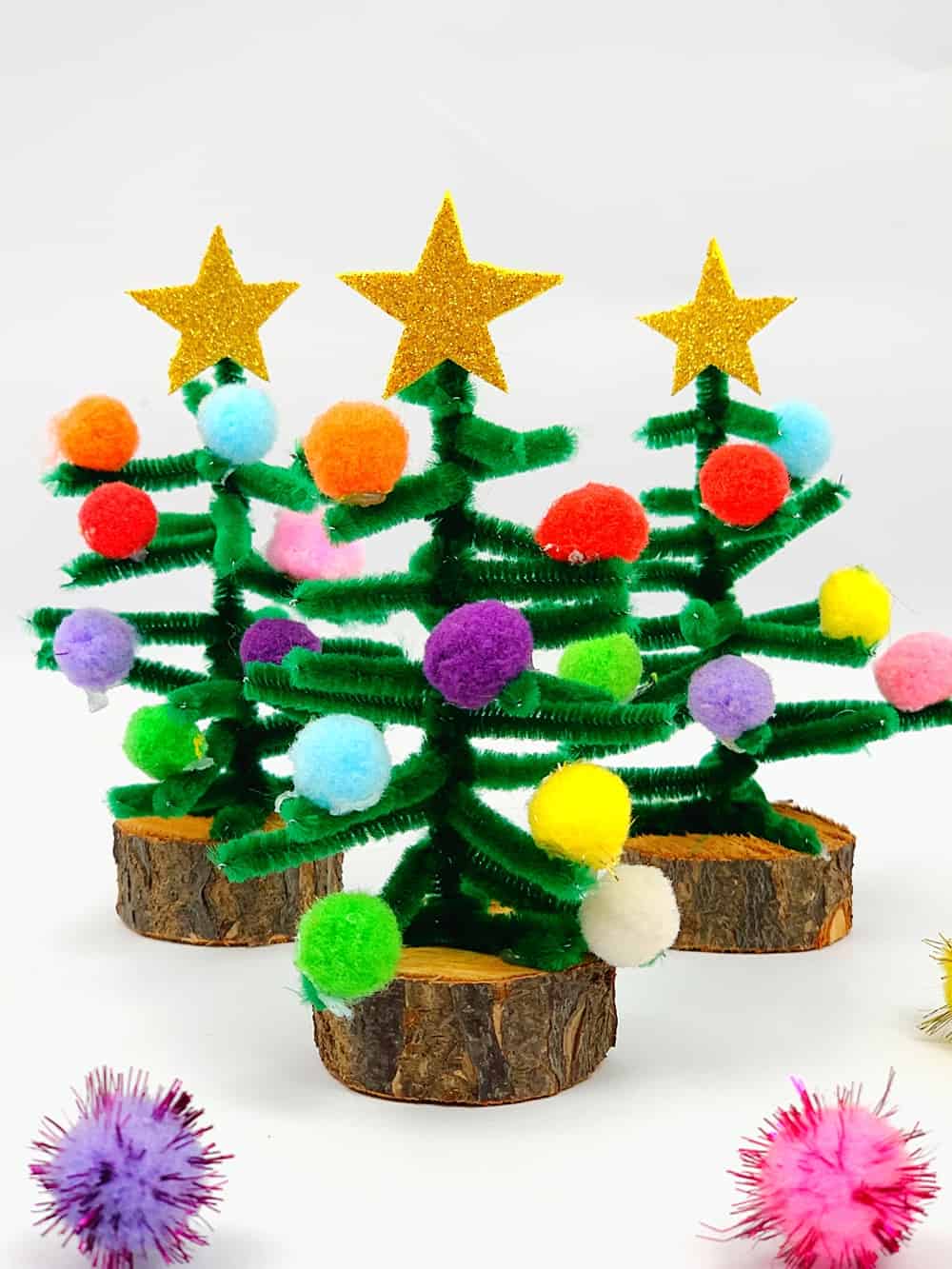 pipe cleaner christmas trees