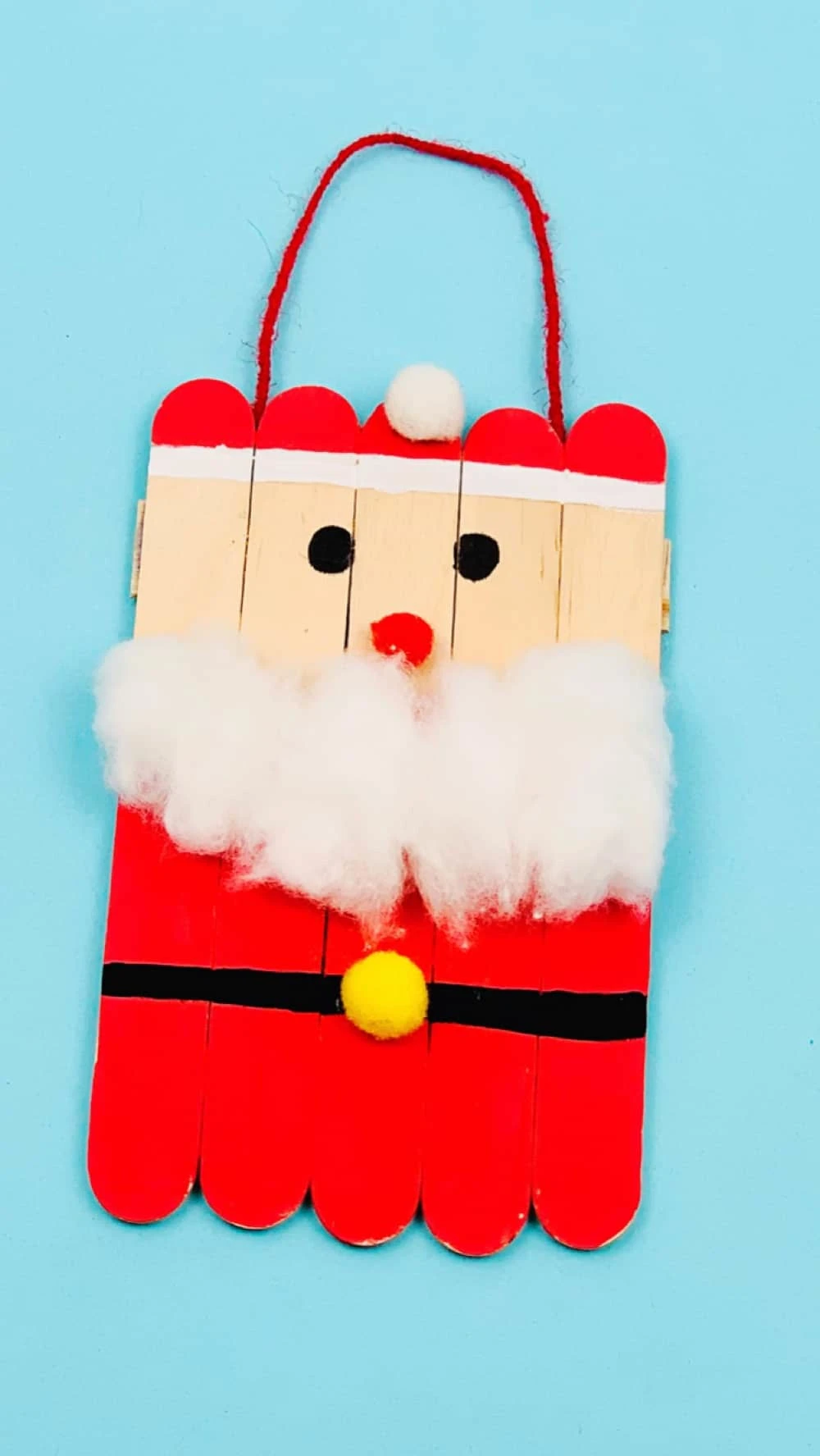 Santa Popsicle Stick Craft