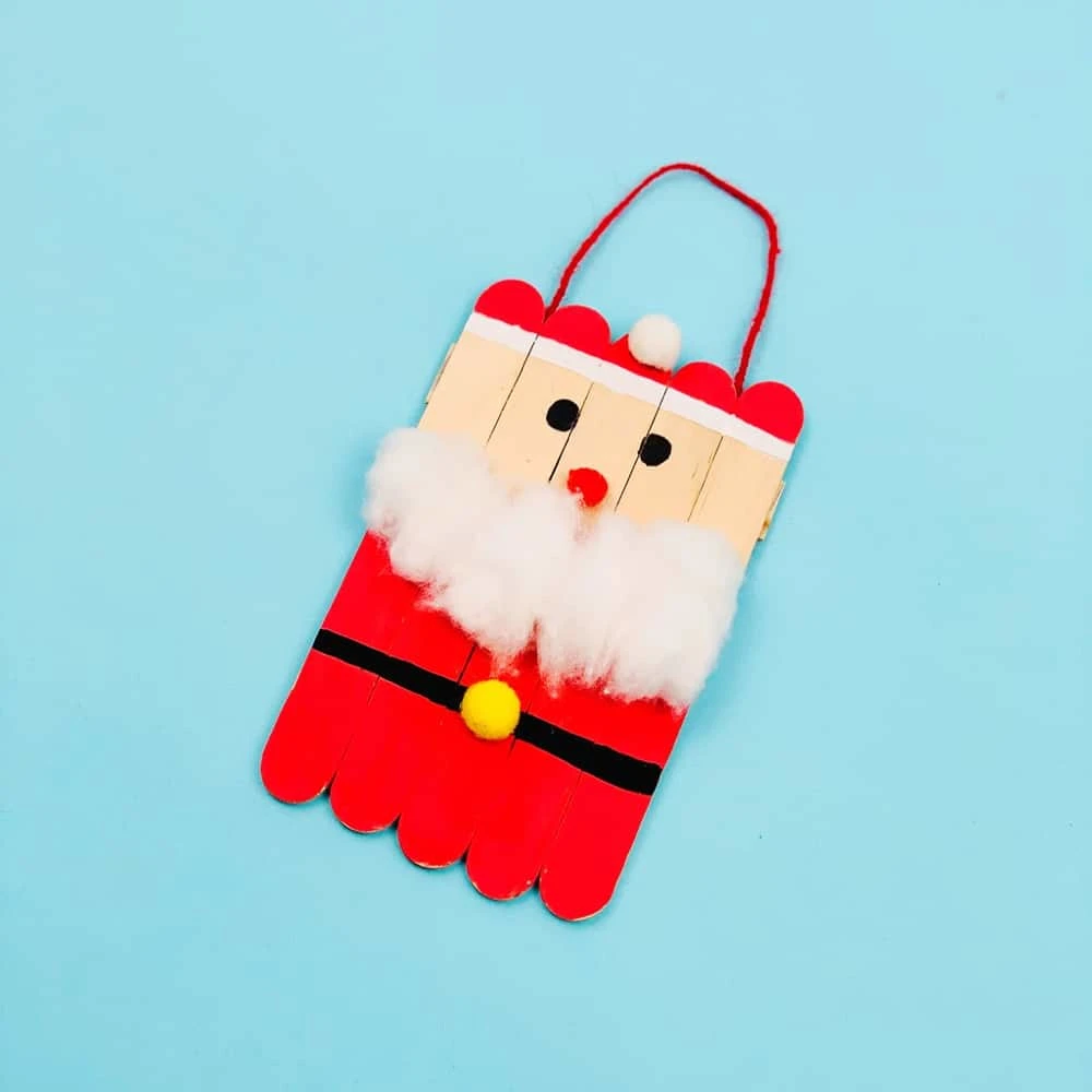 Santa Popsicle Stick Craft