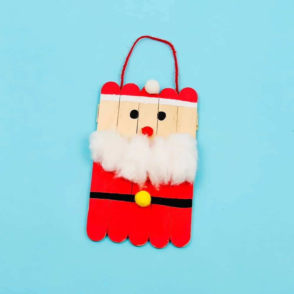 Santa Popsicle Stick Craft