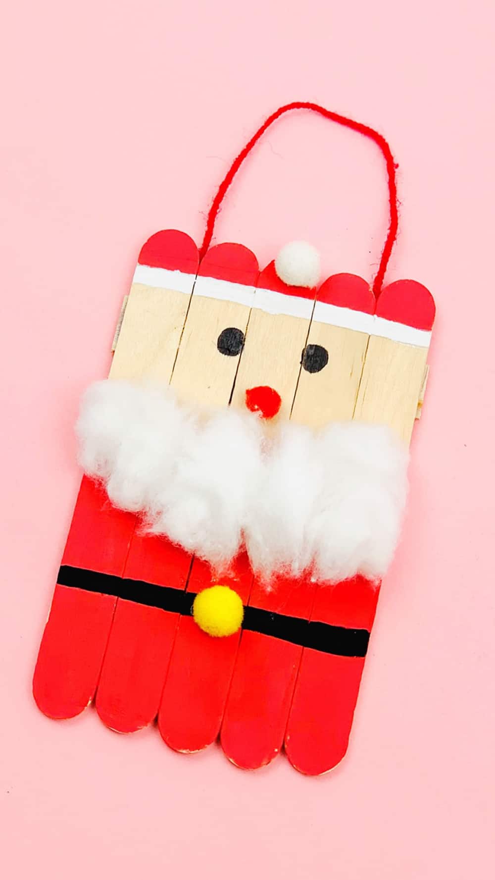 Santa Popsicle Stick Craft