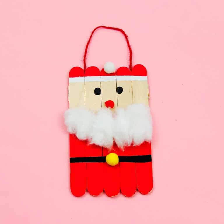 How To Make a Santa Popsicle Stick Craft