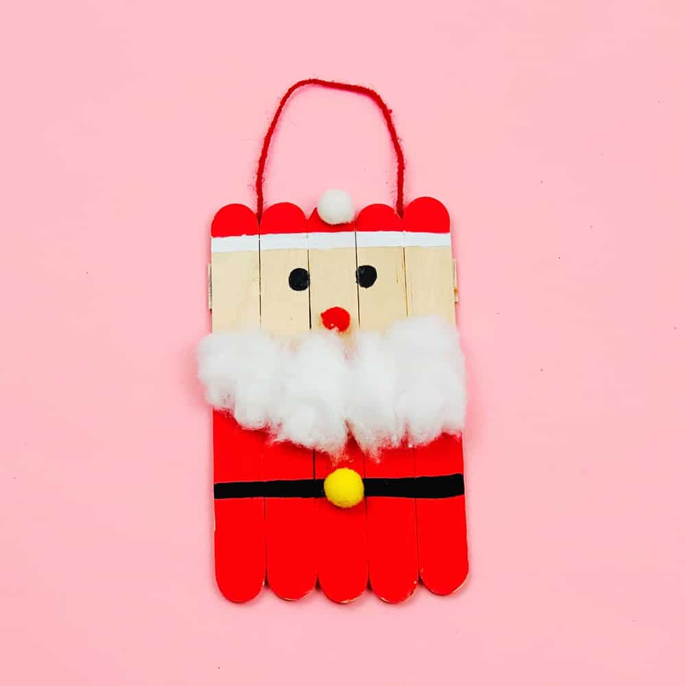 Santa Popsicle Stick Craft