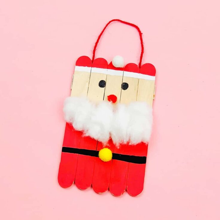 Santa Popsicle Stick Craft