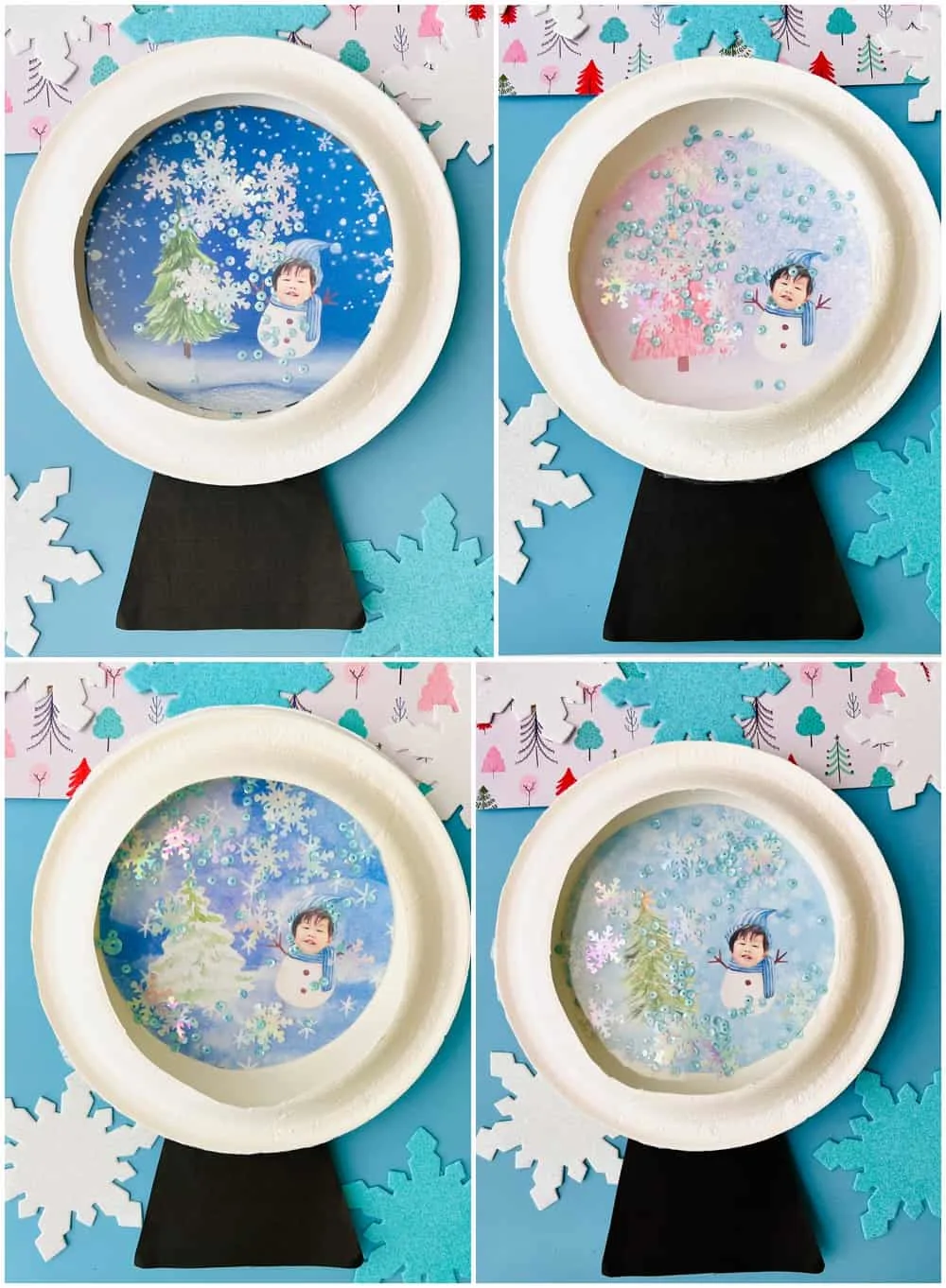 Snow Globe Paper Plate Craft