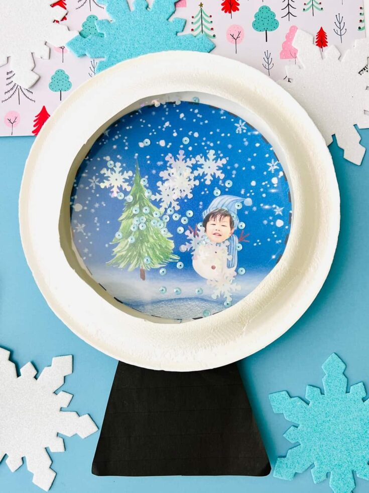 snow globe paper craft