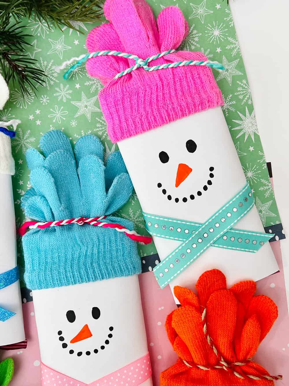 Snowman Chocolate Bars