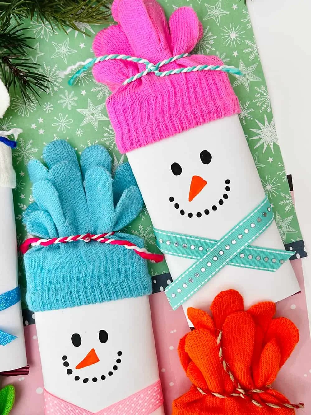 Snowman Chocolate Bars