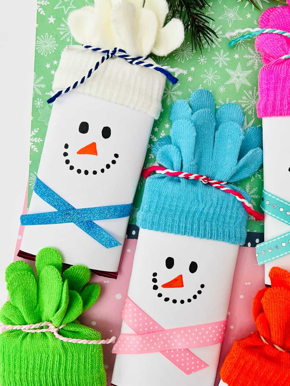 Snowman Chocolate Bars