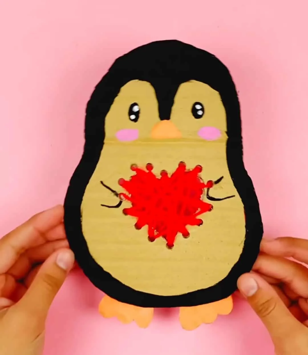 valentine penguin craft